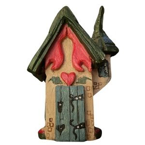Vintage House of Hatten Elf Gnome Cottage Christmas Tree Ornament- 1991
